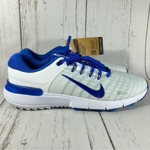 Nike Free Golf NN Sneakers Shoe White Blue Size 11.5 Wide FQ7875-400